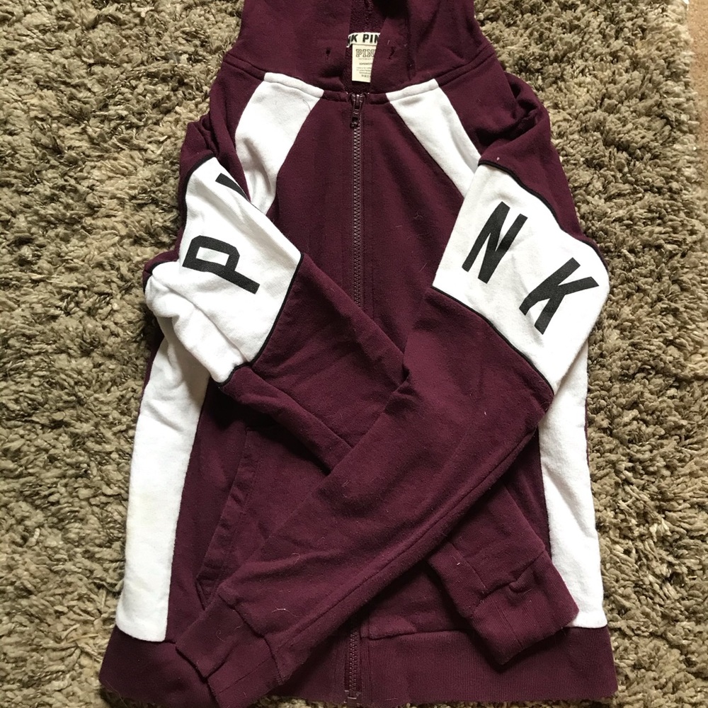 PINK zip up hoodie